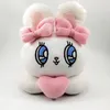 Large white rabbit cartoon animation plush toy snowball soft stuffed doll high quality four-sided elastic comfortable