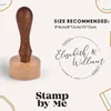 Seal personalizado de Wood Weddding Seal por nome para convidado Papelary Wedding Stamps Decor 220711