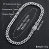 Correntes Claw de hip hop Configuração de 5a CZ Bling de pedra gelo de 12 mm Curb cubano Miami Link Chain colars for Men Rapper Jewelrychains