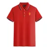 Real Sporting de Gijon S.A.D. Mężczyźni i kobiety Polos Merceryzowane bawełniane logo z krótkim rękawem Logo T-Shirt T-shirt można dostosować