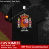 Königreich Spanien Espana Land T-shirt Custom Jersey Fans DIY Name Nummer High Street Fashion Lose Casual T-shirt 220616