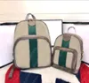 Дизайнерский рюкзак высокая емкость Canvas School Bag Diamond Ratetice Dambags Casual Travel Bag Подличная кожаная отделка роскошная сумка для женщин металлический логотип лук