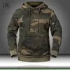 Camouflage Hoodies Men Fashion Sweatshirt Man Camo Hoody Hip Höst Vinter Militär Hoodie Herrkläder US / EUR Storlek 220402