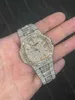 Gorąca sprzedaż gotówki w Hip Hop Watch Top Design Custom Men Mężczyzny Luksusowy zestaw ręki w mrożonym Divamond Moissanit Watch QMH59999 7d19