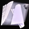 A4 Transparent Plastic Punched Pockets Folders Filing Thin 11Holes Loose Leaf File Storage Documents 100pcs/lot