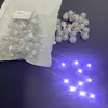 50Pcs Tumbler Small Round Ball Light Switch Balloon LED Flash Luminous Lamps Lantern Light for Wedding Party Birthday Decoration 220428