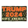 3x5 ft Trump vann flagga 2024 Valflaggor Donald Mogulen Save America 150x90cm Banner DHL Shipping 798 D3