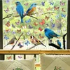 Cute Bird and Butterfly Glass Door Window Wall Stickers for Kids Children s Room Decor Static Vinyl Birds Decals Home Decoration 220607