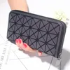 Geldbörsen, geometrische Geldklammer, weiblich, dreifach faltbar, schmal, dünn, Damen-Handytasche, Geldbörsen, lange Clutch, BagWallets