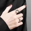 Rings de cluster Ringos de cluster 925 anel de prata esterlina simples vintage jóias geométricas de dedos pequenos garotas de presente Wynn22