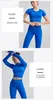 Womens yoga out fit High Waist Running thread strong stretch solid color nylon Fitness long sleeve and pocket pants suits seamless hip-lifting Leggings tracksuits FF