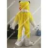 Halloween Yellow Husky Wolf Dog Mascot Costume Top Quality Cartoon THEME THEMO