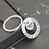 Teac HLearn Insipre Thank You Metal Letter Key Chain Rings for Men Women Car Keys Ring Pendant Friend Gift Wholesale