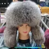 Berets Genuine Sheep Leather Winter Warm Real Fur Cap With Earflap For Men Hat Thick Female And Male Fashion Earcap Caps