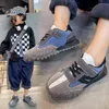 Unisex Girls School Casual Shoes For Kids Boys Shoes Детская кожаная обувь Winter Nonslip Sports Sports Conteakers 2021 3-12-летний G220527