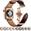 Echte lederen band voor Apple Watch Band 45mm 41 mm 44 mm 40 mm 42 mm 38 mm vlinderclasp Correa Bracelet Iwatch 4 5 6 SE 7 Band6995008
