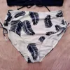 Sexy Mode-Badeanzug für Damen, Badebekleidung, Schwimmen, Strandmode, zweiteiliges Set, marineblauer Farbdruck, Übergröße, ohne BH, Bügelunterstützung, Sommer-Badeanzüge, Bikinis