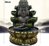 Dekorativa föremål figurer kreativa heminredningar harts hart flytande vatten vattenfall ledde fontänen buddha staty lyckliga feng shui ornament