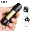 New Built in 18650 Battery t XM-L T6 COB Aluminum Torch 4 Modes Zoomable USB Rechargeable LED Flashligh Lantern for Camping