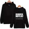 女性用ジャケットオフィステレビ番組Dunder Mifflin Men Men Legheve autunt Finter Zipper Sweatshirtsカジュアルパーカースウェット100-4XLオーバー