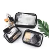 Cosmetic Bags & Cases Waterproof Brand Makeup Brush Case Black Pvc Bag Travel Storage Transparent Toilet Clear Necessaire ToiletryCosmetic