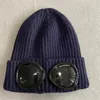 Óculos de duas lentes Goggles gorros homens chapéus de malha Caps Caps ao ar livre Mulheres uniesex Beanie de inverno preto Cinza cinza Gorros258v510212693398