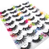 Commercio all'ingrosso NUOVI OCCHI Ciglia di visone luminose Fluffy 25mm Ciglia di visone 3d Drammatici paillettes fluorescenti per trucco falso