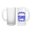 Glass Beer Steins Mugs Sublimation blanks with Handle Blank Frosted stein 16 oz. Mug Thermal Printing Heat transfer