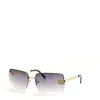 Neue Modedesign-Sonnenbrille 4104-B, Metall-Halbrahmen, quadratische Linse, beliebter Stil