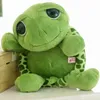 20Cm40Cm60Cm Cute Turtle Cuddle Army Green Large Eyes Turtle Fluffy Cushion Kawaii stuffed Ngift For ldren Dropshipping J220729
