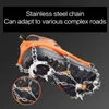 19 Teeth Stude Mountaineering Crampons Ice Gripper Spike for Shoes Anti-Slip Anti-Skid Non-slip Covers Snow Crampons Cleats Grips Climbing Shoe Boots