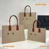 Sacos de compras de tecelagem de palha feminino Bolsa de bolsa de bolsa impressão de couro portátil portátil zíper interno de melhor qualidade de crochê lady ombro bolsa