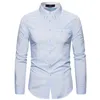 Mens Casual Button Up Dress Shirts Hipster Slim Fit Long Sleeve Shirt Men formell Business Casual Shirt Male Camisa Masculina 5xl L220704