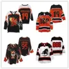 Chen37 C26 NIK1 Personalize Insane Clown Posse Rotton Treats 95 Black Hallowicked 19 Orange Hockey Jersey Borderyer Stitched qualquer número e Nome Jerseys