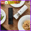 Huohou Electric Grinder Pepper Seasonings Spices Grain Mill Salt Shaker LED Light 5 Modes Kitchen Cooking Tool 220812