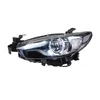 2 шт. автозапчасти для фар автомобиля для Mazda 6 Atenza 20 13-20 16 светодиодные лампы или ксеноновые фары DRL светодиодный двойной проектор FACELIFT