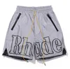 3M Reflektierende Rhude Shorts Männer Frauen 1:1 Hohe Qualität Streetwear Fashion Casual Hip Hop Strand Sportswear Herren Kurze Hosen