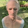 Latex Old Man Mask Male Cosplay Costume Disguise Realistic Masks Reusable Halloween Scary Funny Party Prop 2207041617989