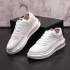 Chaussures de mode de mariage Party High Automn Robe Spring Quality's Cuir Casual Sneakers Lace Up Up Round Bottom Bottom Driving Walking Loafers 394