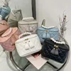 Mini sac seau pour femmes, sacs à main polyvalents en perles, chaîne de maquillage, épaule, bon marché, vente en gros