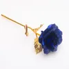 Folia plastowana złota róża kwiatowa dekoracje na zawsze miłość do dekoracji ślubnych miłośnik kreatywnego matki/walentynki prezent Bezpłatna dostawa