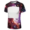 S-4XL Fournitures de fête en gros T-shirt blanchi par sublimation Transfert de chaleur Chemise de blanchiment vierge T-shirts entièrement en polyester Tailles américaines pour hommes Femmes 30 couleurs