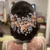 Novo designer de cabelo nupcial sticks de ouro tiaras headpieces para jóias de casamento cocar de festa de aniversário acessórios de coroa jóias de casamento Jóias Brides Jewellries