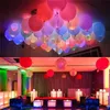 50pc/lot 12inch White Mix Led Flash Balloons Iuminated LED Balloon glow birthday party supplies Wedding Decor Supplies wholesale T200526