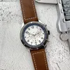 2023 Luxury Mens assiste todos os mostradores que trabalham quartzo assistir alta marca de alta qualidade de luxo cronógrafo relógio cinto de couro Fashion Seis agulha por atacado Montre brei