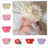 Infantile bébé filles bandeaux Satin fleurs dentelle élastique bandeau enfants chapeaux bébés beauté bandeaux enfants cheveux accessoire