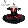 Red Flama Pássaro Variação Competiton Vermelho Preto Pássaro Nutcracker Swan Ballerina Tutu Classic Adulto Kidebt9045a