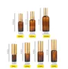 10ml 15ml 2 oz 50ml 100 ml 스프레이 유리 룸 향수 미세 미스트 스프레이 병 골드 캡 헤어 오일 준비 재고