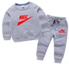 New Spring Clothing Sets Workout Sweatshirt Drawstring Sweatpant Sets Kids Tracksuit Child Jumper Pant Jogger Set 1-13 Years