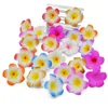 Dekoratif Çiçek Çelenkleri 30pcs 5-9cm Yapay Plumeria Hawaii Pe Köpük Frangipani Çiçek Diy Çelenk Headdress Düğün Partisi Dekoratio